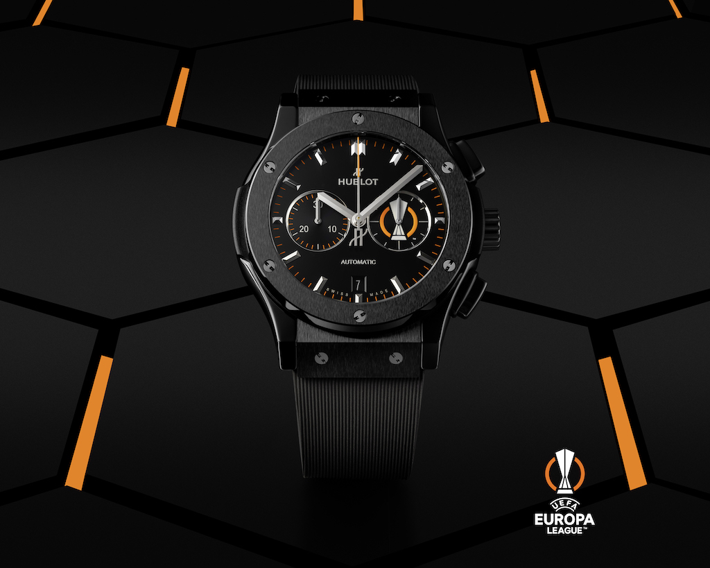 High Quality Replica Hublot Unveils Classic Fusion Chronograph UEFA Europa League Ceramic