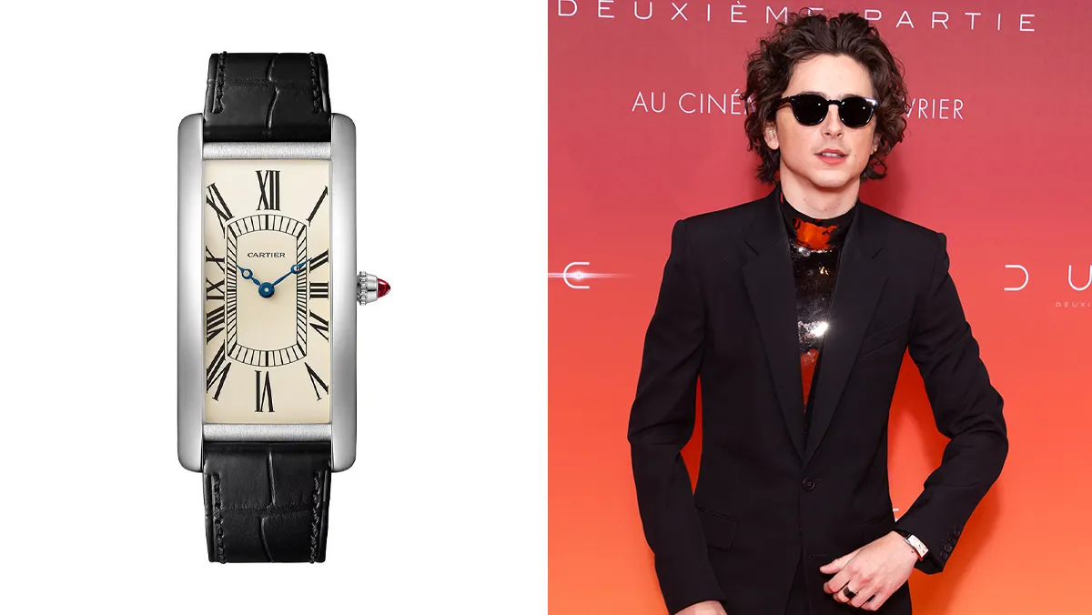 Timothée Chalamet: Best Quality Cartier Tank Cintrée Replica Watches